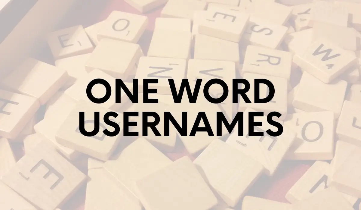 400+ One Word Usernames: Simple & Short Username Ideas